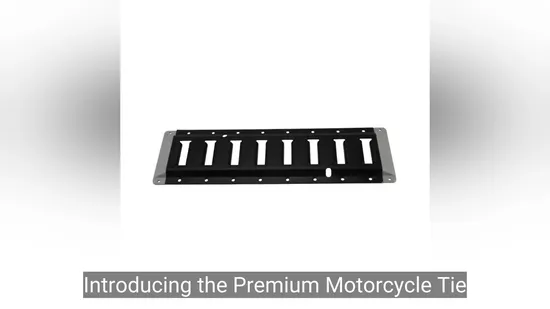 Motorcycle Tie Down System with Fixed Cargo Tie Downs and Decking Beams 